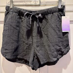 Stars Above Women's Charcoal High Waist Shorts
